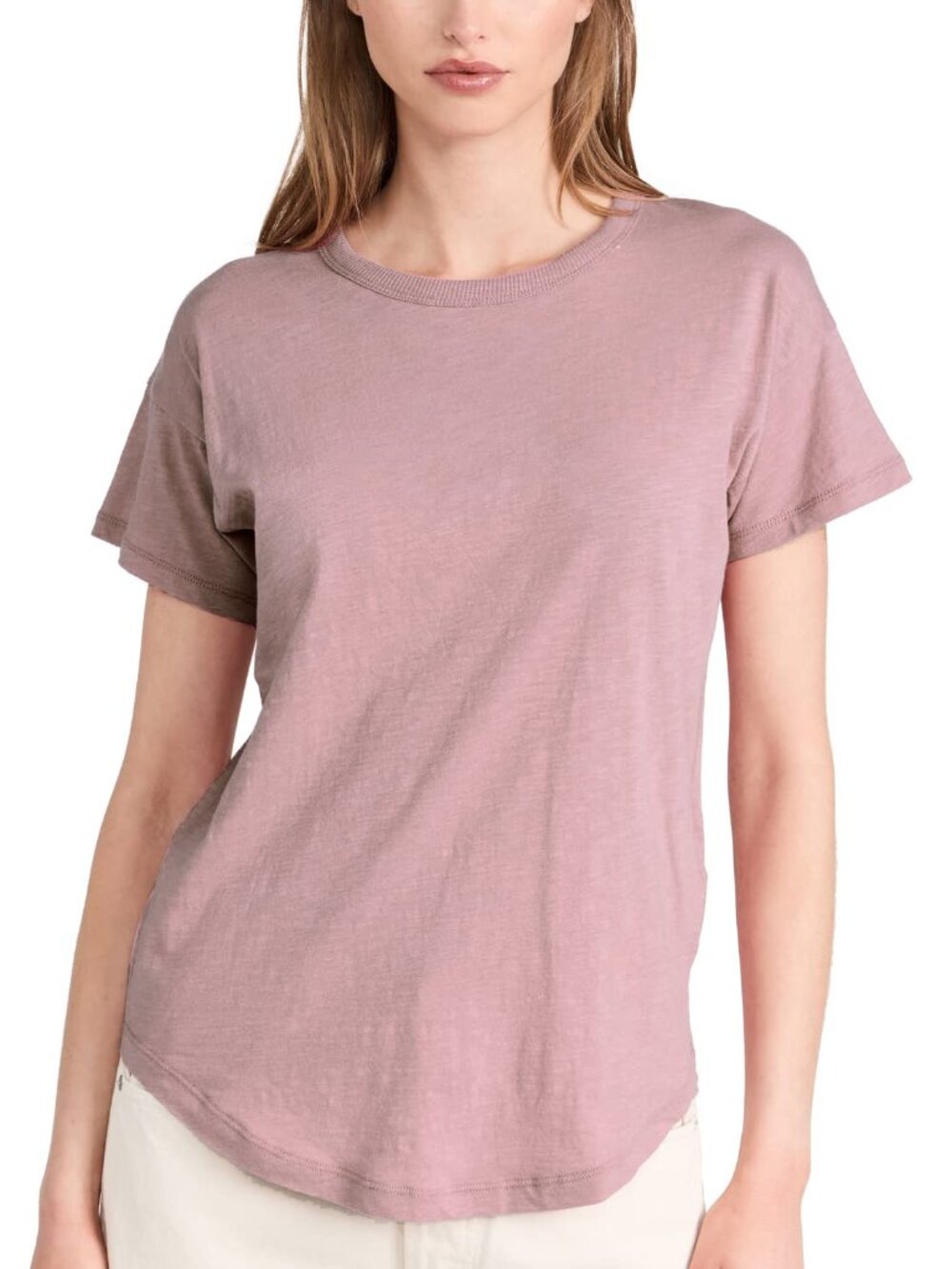 Madewell Whisper Crewneck Mauve T-Shirt Size M